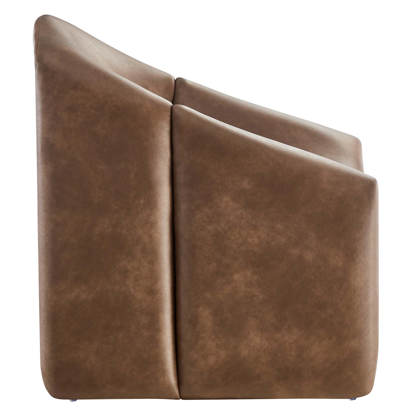 Modway - Vivi Vegan Leather Accent Chair by Modway  Living Room Sofas and Armchairs Brown - EEI-6768-BRN