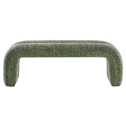 Modway - Dax 50.5" Chenille Upholstered Accent Bench by Modway  Living Room Benches and Stools Green - EEI-6769-BAS