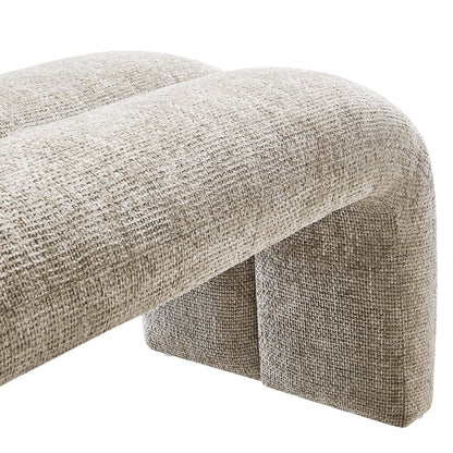Modway - Dax 50.5" Chenille Upholstered Accent Bench by Modway  Living Room Benches and Stools Brown - EEI-6769-KHA