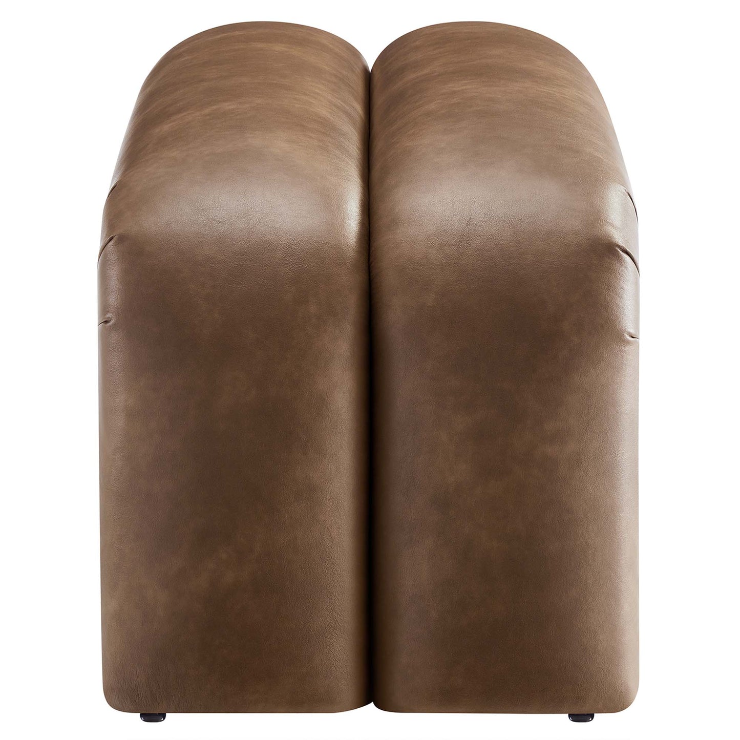 Modway - Dax 50.5" Vegan Leather Upholstered Accent Bench by Modway  Living Room Benches and Stools Brown - EEI-6770-BRN