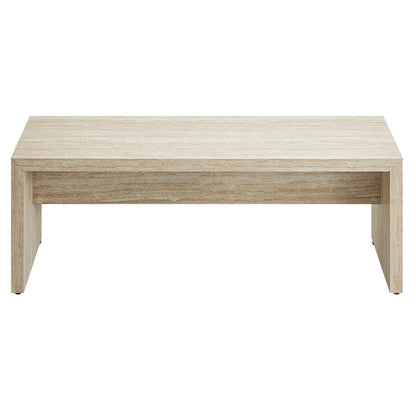 Modway Outlet Mirella 53.5? Faux Travertine Bench by Modway  Living Room Furniture Travertine - EEI-6774-TRA
