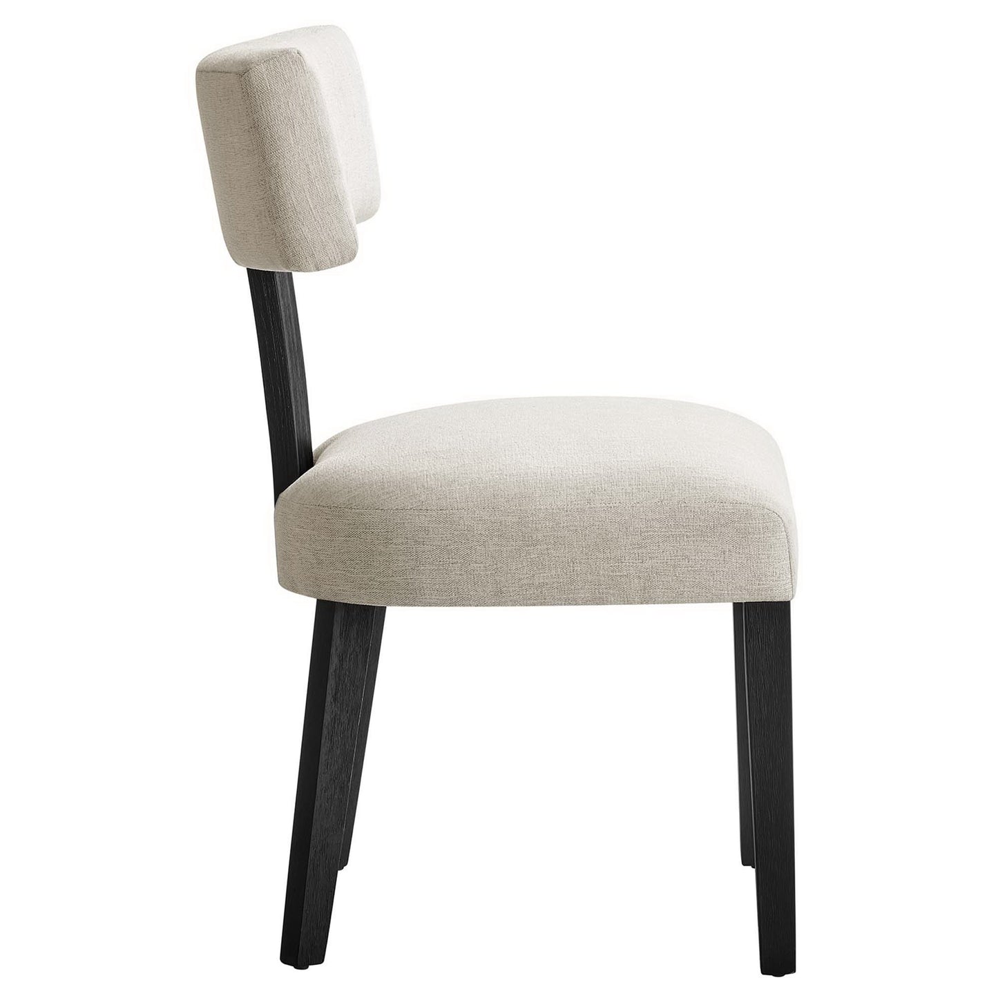Modway - Nalani Fabric Upholstered Dining Chairs Set of 2 by Modway  Bar and Dining Dining Chairs White - EEI-6777-HEI-BLK