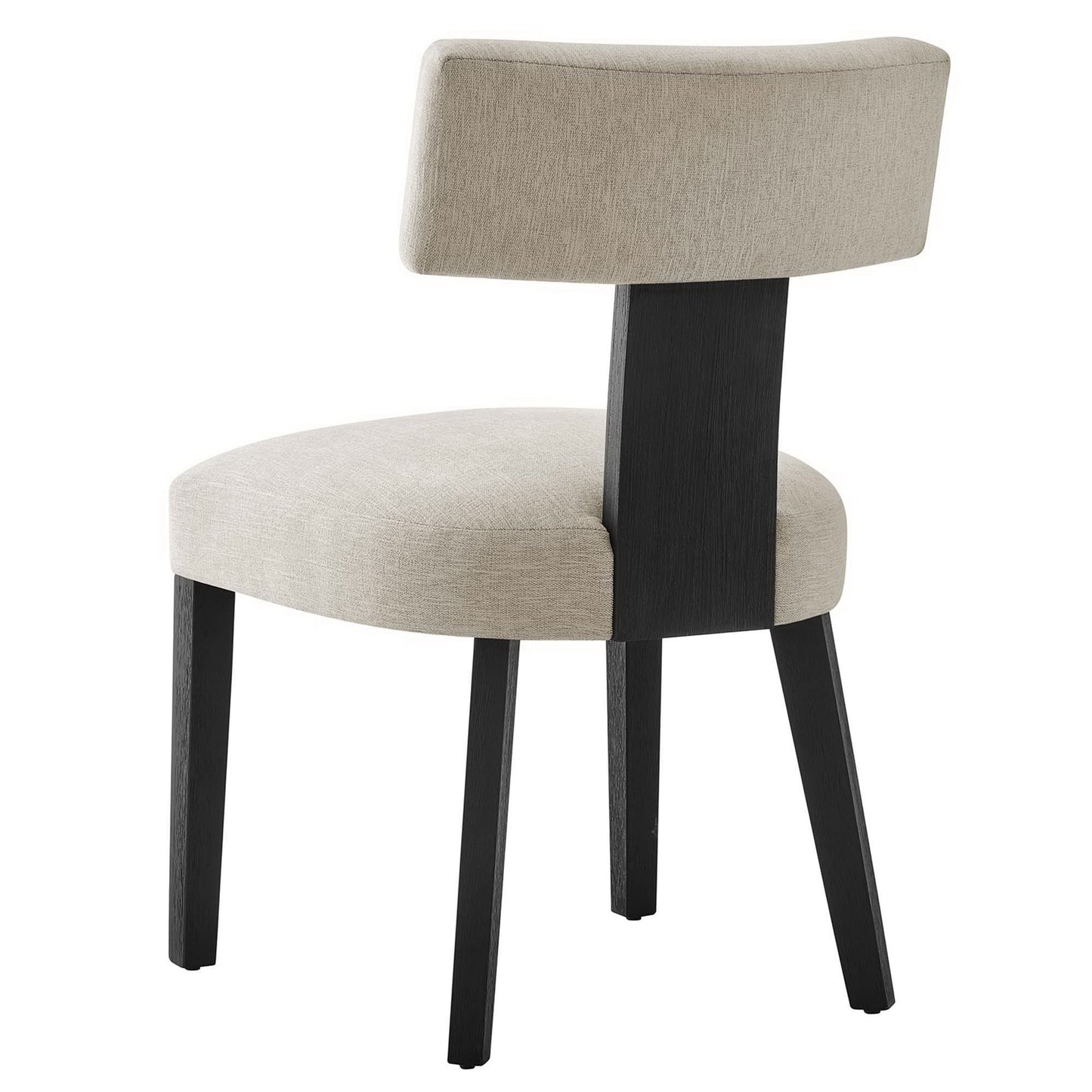 Modway - Nalani Fabric Upholstered Dining Chairs Set of 2 by Modway  Bar and Dining Dining Chairs White - EEI-6777-HEI-BLK
