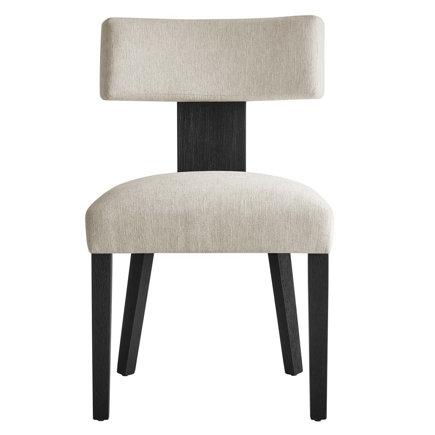 Modway - Nalani Fabric Upholstered Dining Chairs Set of 2 by Modway  Bar and Dining Dining Chairs White - EEI-6777-HEI-BLK