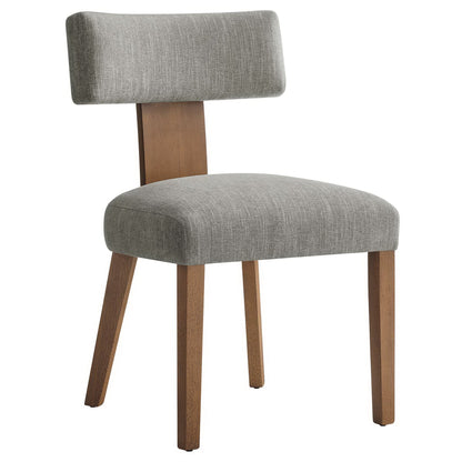Modway - Nalani Fabric Upholstered Dining Chairs Set of 2 by Modway  Bar and Dining Dining Chairs Brown - EEI-6777-HEW-DBR