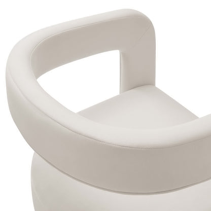 Modway - Winslow Performance Velvet Barrel Accent Chair by Modway  Living Room Sofas and Armchairs White - EEI-6778-ALA