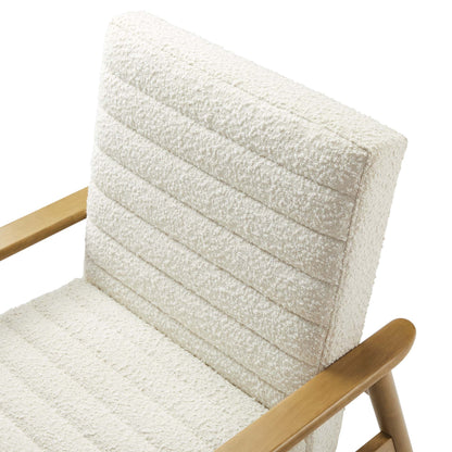 Modway - Jensen Boucle Fabric Accent Chair by Modway  Living Room Sofas and Armchairs White - EEI-6780-FRO-IVO