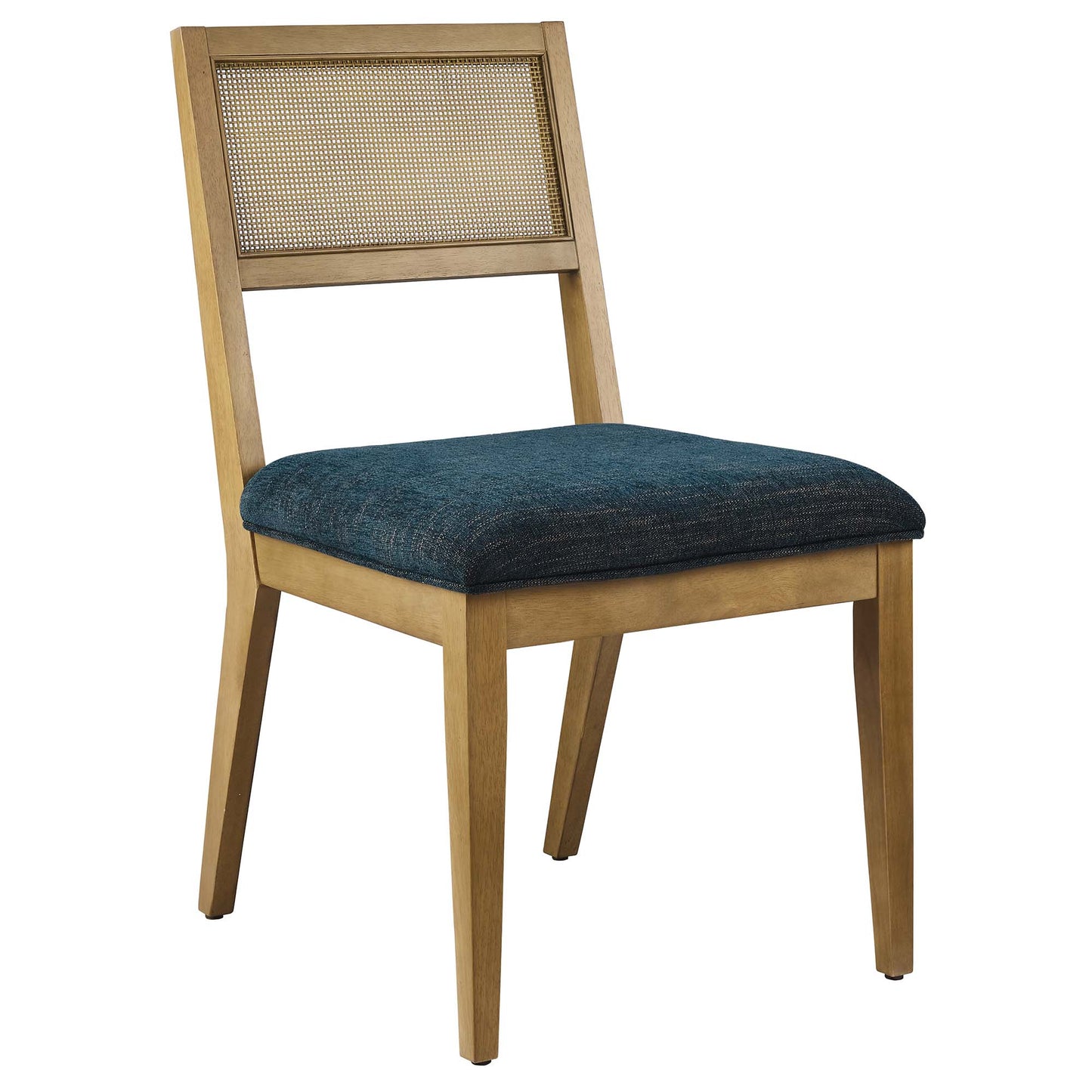 Modway - Nimba Faux Rattan Fabric Dining Chairs Set of 2 by Modway  Bar and Dining Dining Chairs Blue - EEI-6781-FRO-HEA