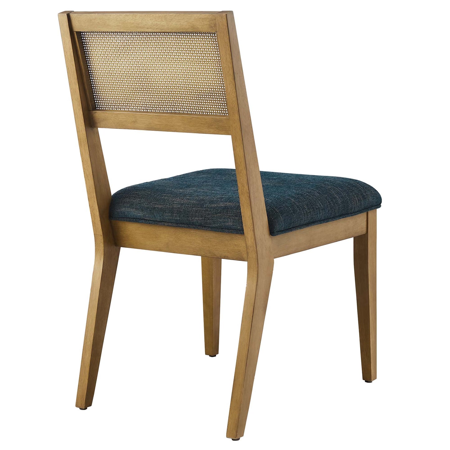 Modway - Nimba Faux Rattan Fabric Dining Chairs Set of 2 by Modway  Bar and Dining Dining Chairs Blue - EEI-6781-FRO-HEA
