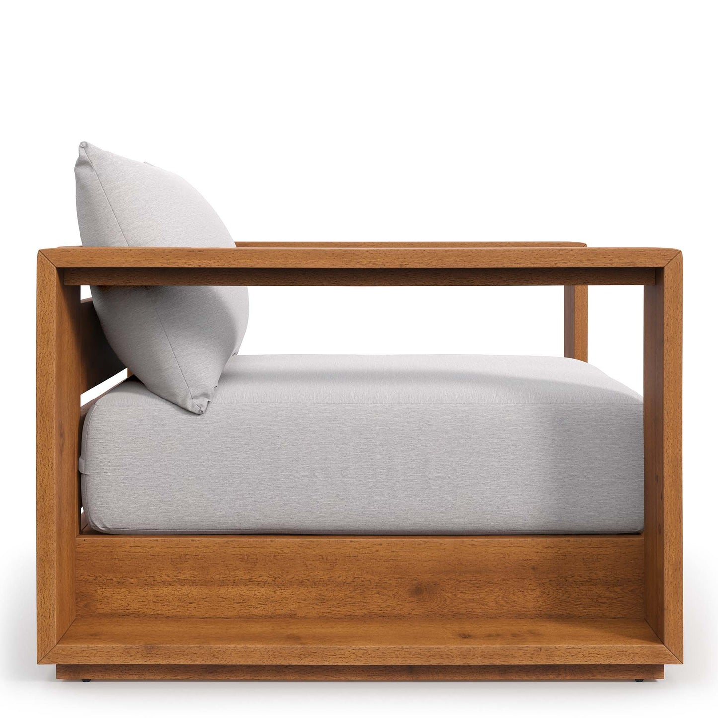 Modway - Tahoe 3-Piece Outdoor Patio Acacia Wood Furniture Set by Modway  Outdoor Furniture Sofa Sectionals Gray - EEI-6798-NAT-LGR