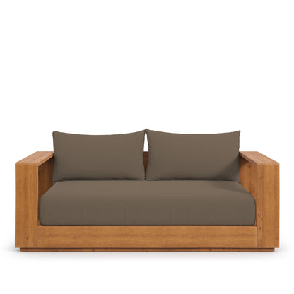 Modway - Tahoe Acacia Wood Outdoor Patio Acacia Wood Loveseat by Modway  Outdoor Furniture Sofa Sectionals Brown - EEI-6783-NAT-COA
