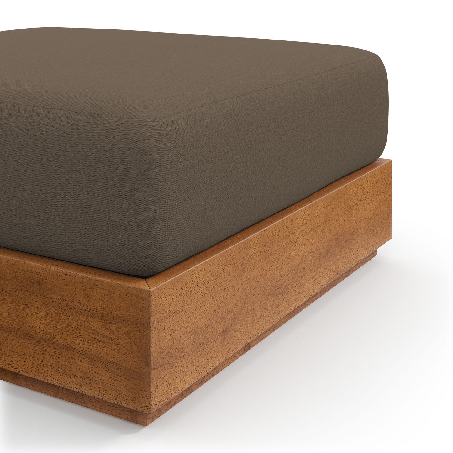 Modway - Tahoe Outdoor Patio Acacia Wood Ottoman by Modway  Outdoor Furniture Sofa Sectionals Brown - EEI-6785-NAT-COA