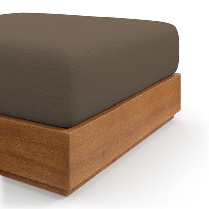 Modway - Tahoe Outdoor Patio Acacia Wood Ottoman by Modway  Outdoor Furniture Sofa Sectionals Brown - EEI-6785-NAT-COA