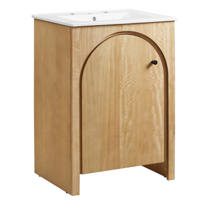 Modway - Appia 24" Bathroom Vanity by Modway  Bathroom Vanities Brown - EEI-6788-OAK-WHI
