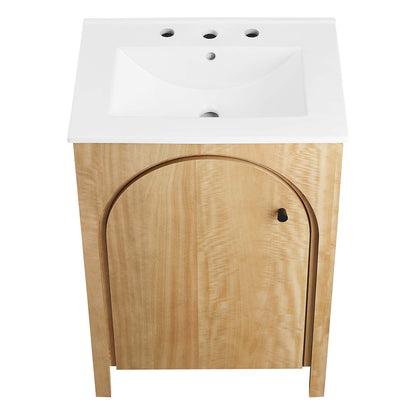 Modway - Appia 24" Bathroom Vanity by Modway  Bathroom Vanities Brown - EEI-6788-OAK-WHI