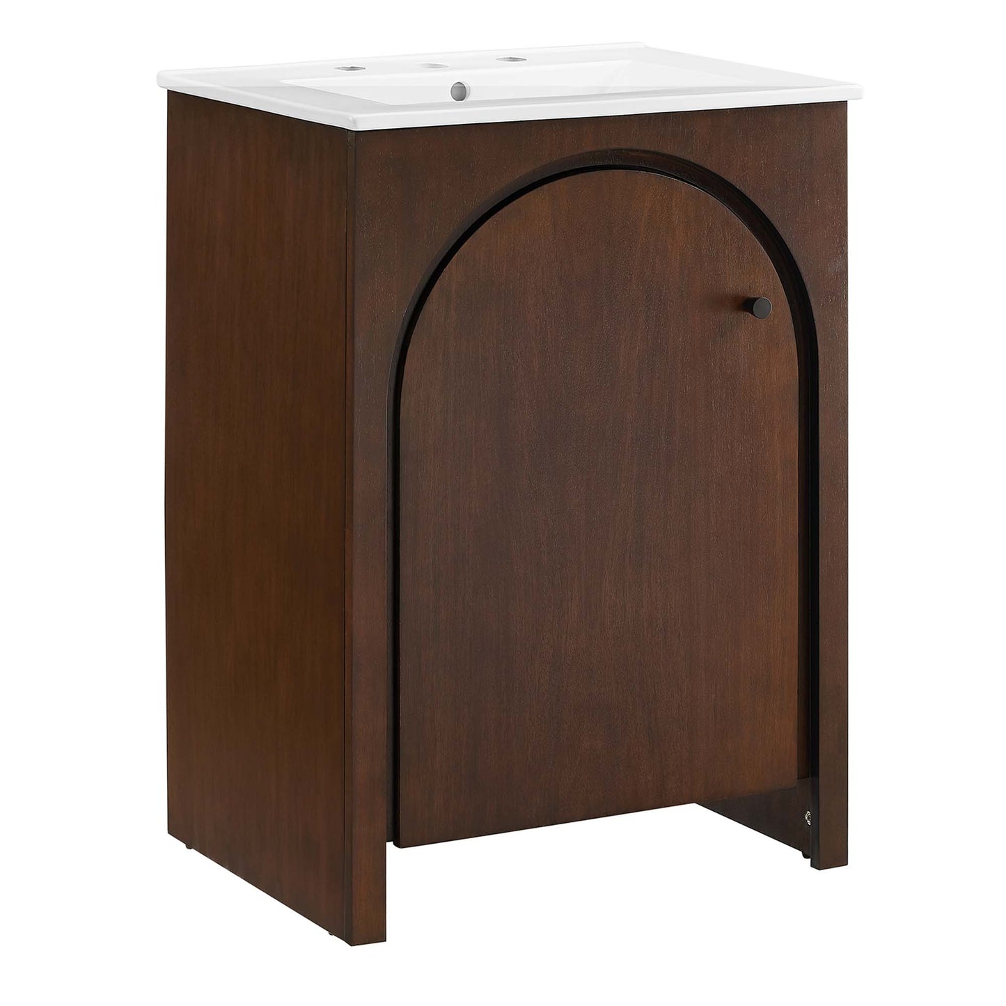 Modway - Appia 24" Bathroom Vanity by Modway  Bathroom Vanities Brown - EEI-6788-WAL-WHI