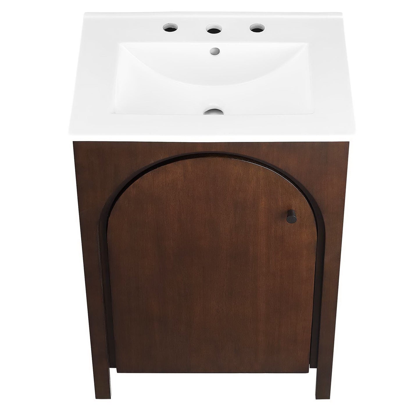 Modway - Appia 24" Bathroom Vanity by Modway  Bathroom Vanities Brown - EEI-6788-WAL-WHI