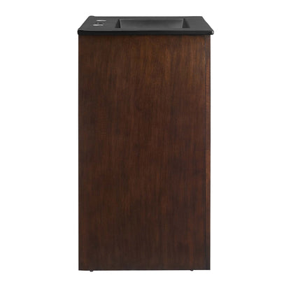 Modway - Appia 24" Bathroom Vanity by Modway  Bathroom Vanities Brown - EEI-6789-WAL-BLK