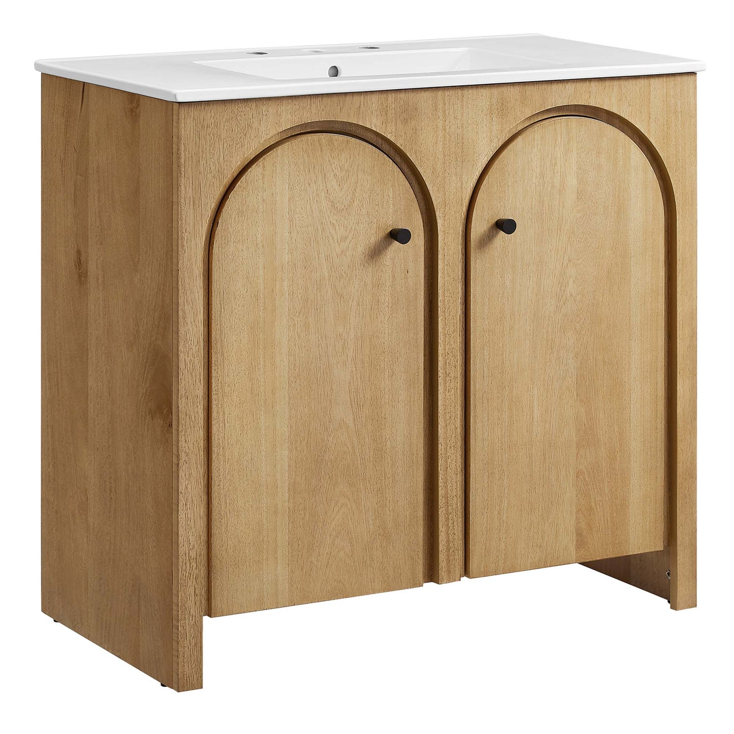 Modway - Appia 36" Bathroom Vanity by Modway  Bathroom Vanities Brown - EEI-6790-OAK-WHI