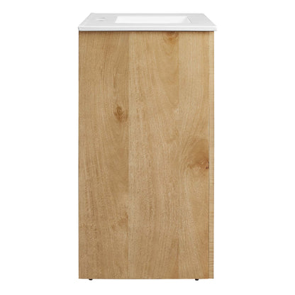 Modway - Appia 36" Bathroom Vanity by Modway  Bathroom Vanities Brown - EEI-6790-OAK-WHI