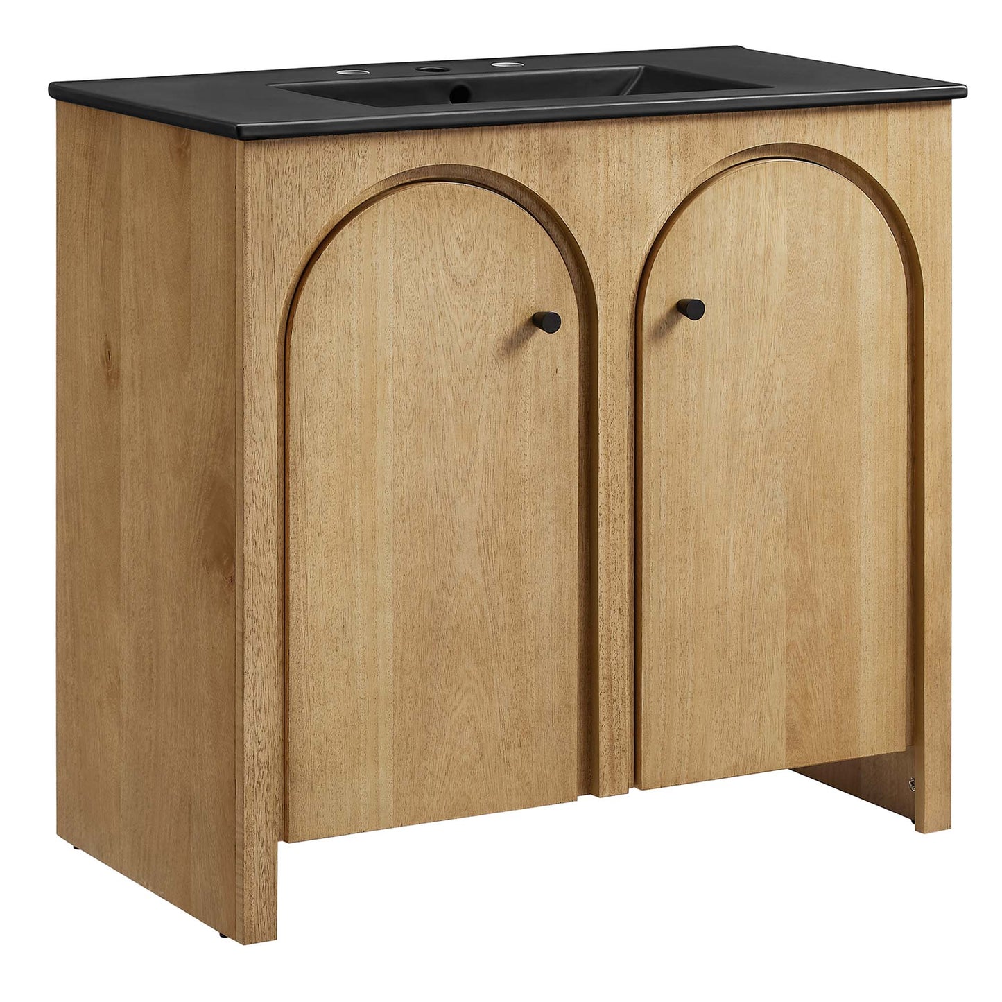 Modway - Appia 36" Bathroom Vanity by Modway  Bathroom Vanities Brown - EEI-6791-OAK-BLK