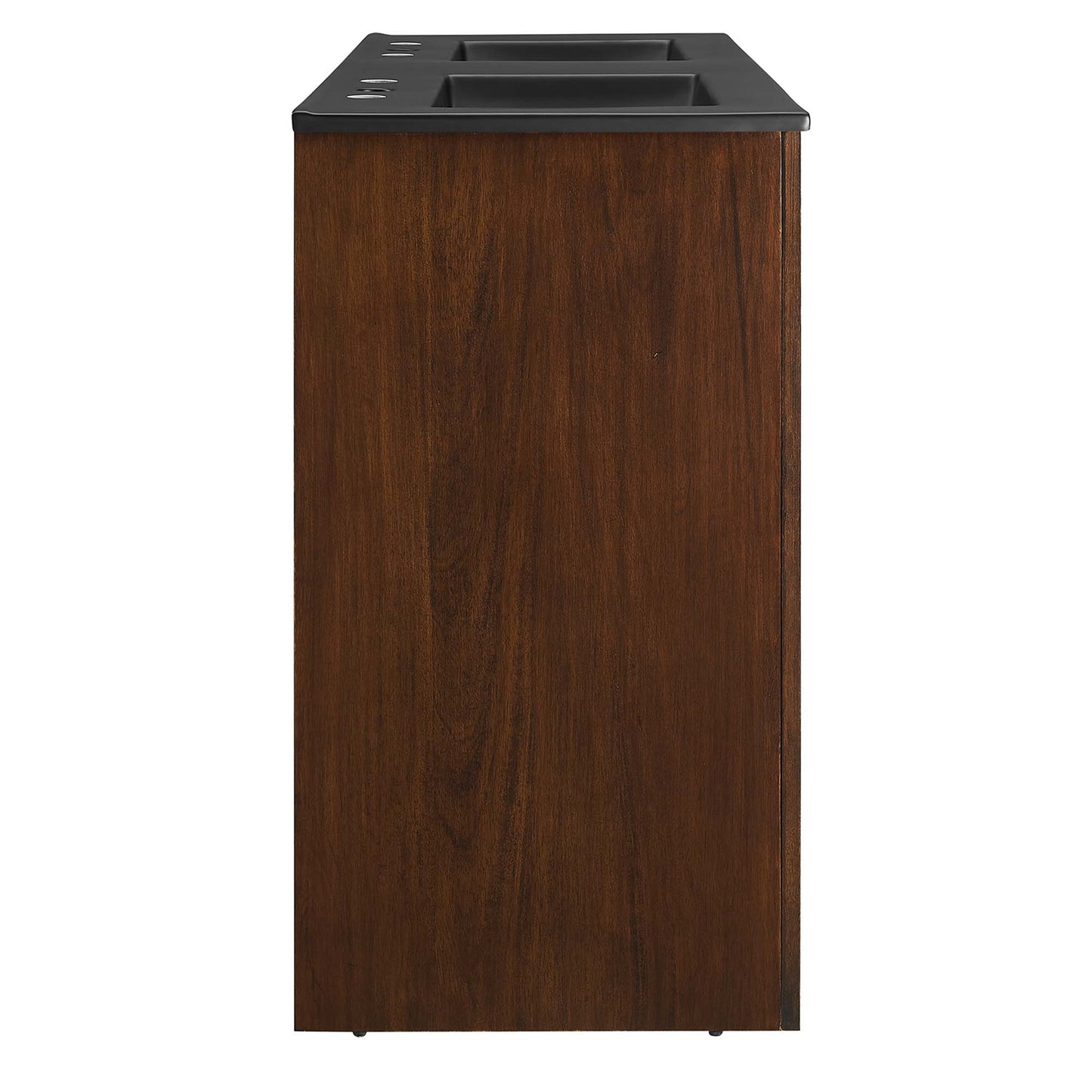 Modway - Appia 48" Double Sink Bathroom Vanity by Modway  Bathroom Vanities Brown - EEI-6793-WAL-BLK