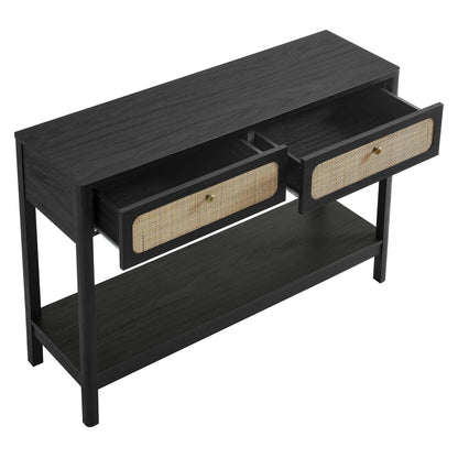 Modway - Chaucer Wood Entryway Console Table by Modway  Living Room Tables Black - EEI-6797-BLK