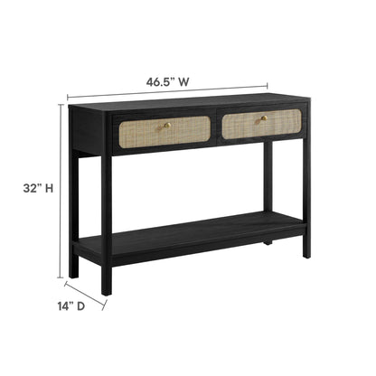 Modway - Chaucer Wood Entryway Console Table by Modway  Living Room Tables Black - EEI-6797-BLK