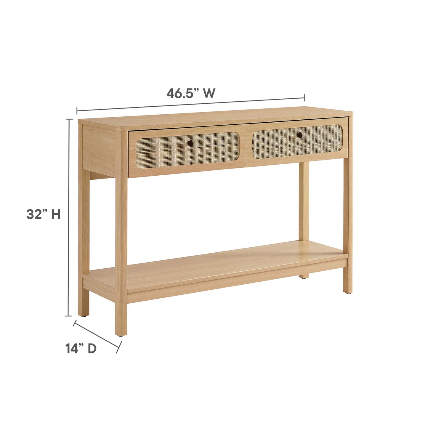 Modway - Chaucer Wood Entryway Console Table by Modway  Living Room Tables Brown - EEI-6797-OAK