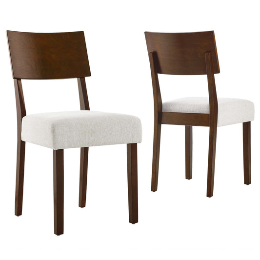 Modway - Pax Wood Dining Side Chairs Set of 2 by Modway  Bar and Dining Dining Chairs White - EEI-6804-WAL-HEI