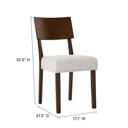 Modway - Pax Wood Dining Side Chairs Set of 2 by Modway  Bar and Dining Dining Chairs White - EEI-6804-WAL-HEI