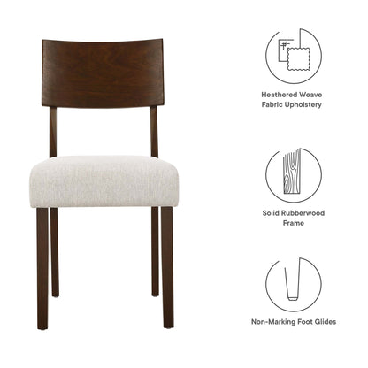 Modway - Pax Wood Dining Side Chairs Set of 2 by Modway  Bar and Dining Dining Chairs White - EEI-6804-WAL-HEI