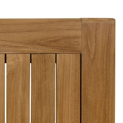 Modway - Vienna 34" Square Outdoor Patio Teak Wood Dining Table by Modway  Outdoor Furniture Bar and Dining Brown - EEI-6814-NAT