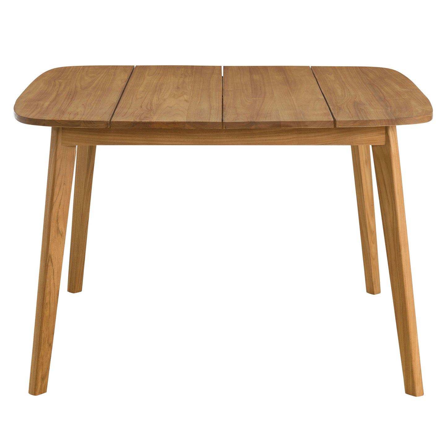 Modway - Vienna 46" Square Outdoor Patio Teak Wood Dining Table by Modway  Outdoor Furniture Bar and Dining Brown - EEI-6815-NAT