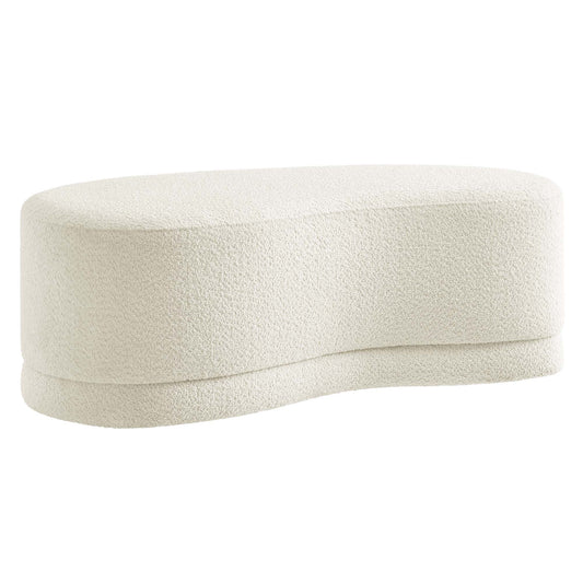 Modway - Nimbus 48" Upholstered Ottoman Bench by Modway  Living Room Sofas and Armchairs White - EEI-6816-CRE