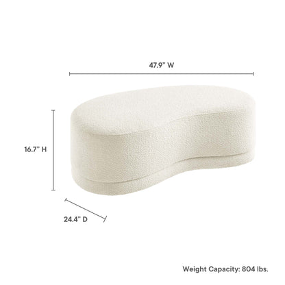 Modway - Nimbus 48" Upholstered Ottoman Bench by Modway  Living Room Sofas and Armchairs White - EEI-6816-CRE