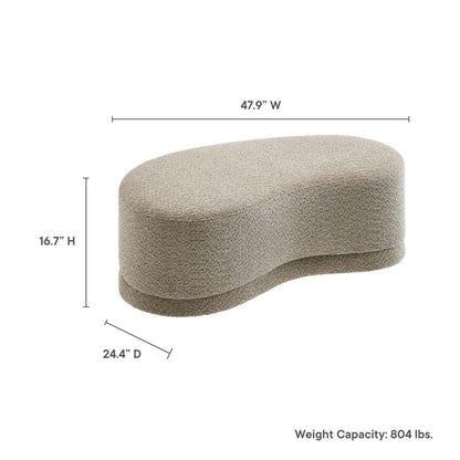 Modway - Nimbus 48" Upholstered Ottoman Bench by Modway  Living Room Sofas and Armchairs Oatmeal - EEI-6816-OAT