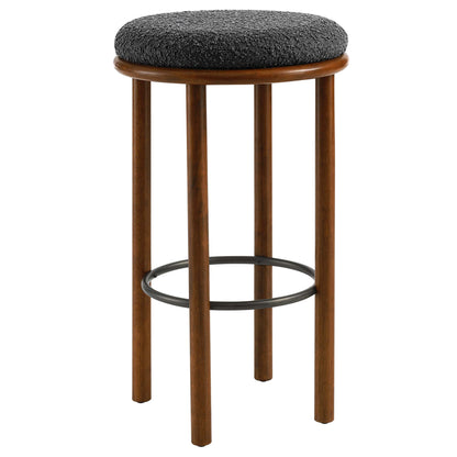 Modway - Fable Boucle Fabric Bar Stools Set of 2 by Modway  Bar and Dining Bar and Counter Stools Black - EEI-6819-WAL-CHA