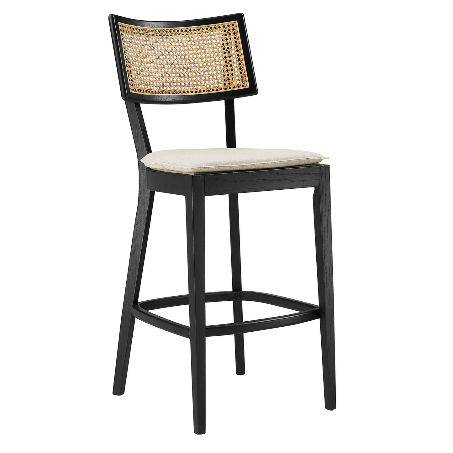 Modway - Caledonia Wood Bar Stools Set of 2 by Modway  Bar and Dining Bar and Counter Stools Brown - EEI-6820-BLK-BEI