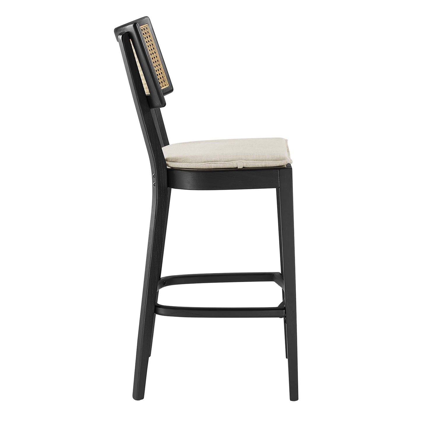 Modway - Caledonia Wood Bar Stools Set of 2 by Modway  Bar and Dining Bar and Counter Stools Brown - EEI-6820-BLK-BEI