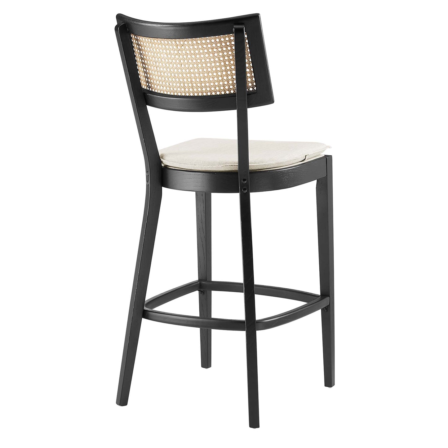 Modway - Caledonia Wood Bar Stools Set of 2 by Modway  Bar and Dining Bar and Counter Stools Brown - EEI-6820-BLK-BEI