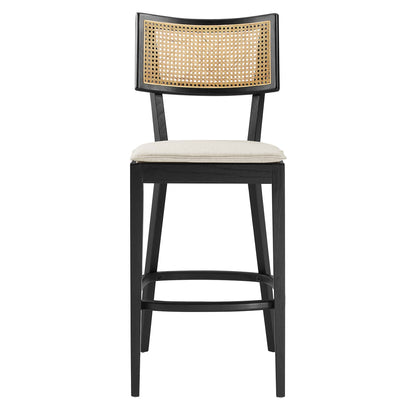 Modway - Caledonia Wood Bar Stools Set of 2 by Modway  Bar and Dining Bar and Counter Stools Brown - EEI-6820-BLK-BEI