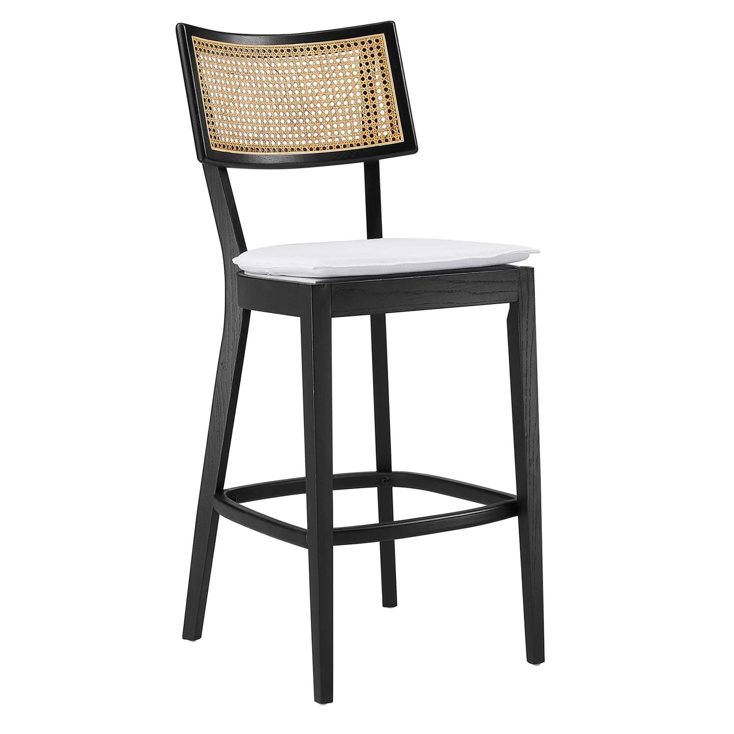 Modway - Caledonia Wood Bar Stools Set of 2 by Modway  Bar and Dining Bar and Counter Stools White - EEI-6820-BLK-WHI