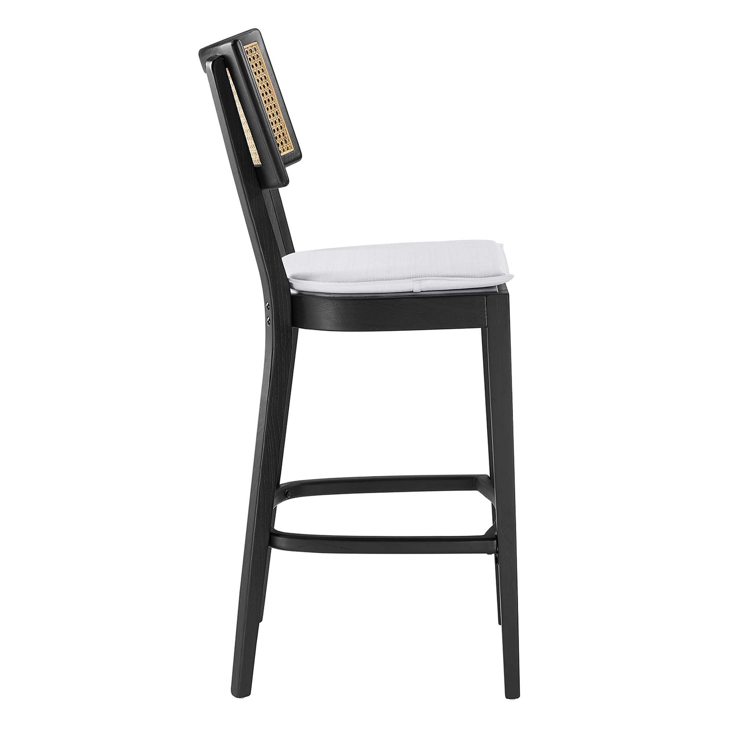 Modway - Caledonia Wood Bar Stools Set of 2 by Modway  Bar and Dining Bar and Counter Stools White - EEI-6820-BLK-WHI