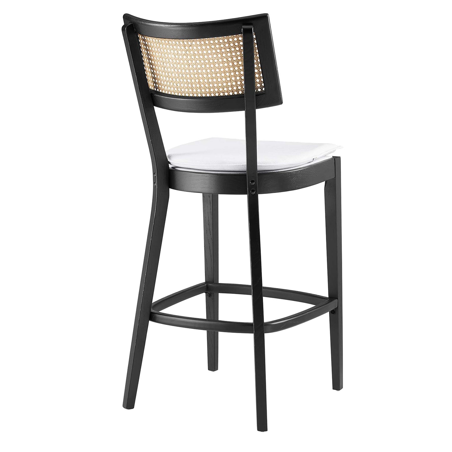 Modway - Caledonia Wood Bar Stools Set of 2 by Modway  Bar and Dining Bar and Counter Stools White - EEI-6820-BLK-WHI