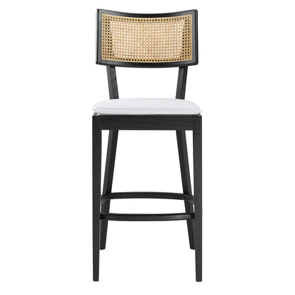 Modway - Caledonia Wood Bar Stools Set of 2 by Modway  Bar and Dining Bar and Counter Stools White - EEI-6820-BLK-WHI