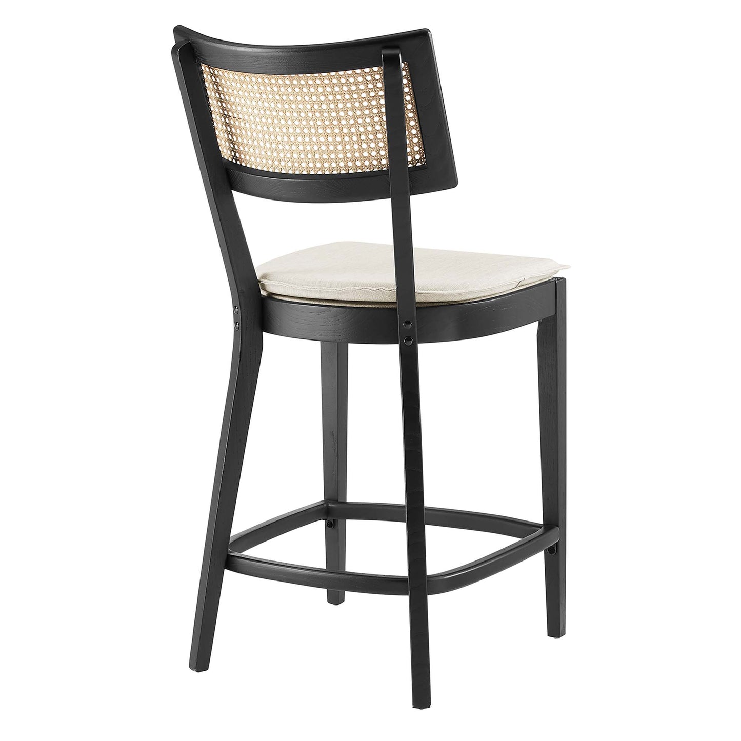 Modway - Caledonia Wood Counter Stools Set of 2 by Modway  Bar and Dining Bar and Counter Stools Brown - EEI-6821-BLK-BEI
