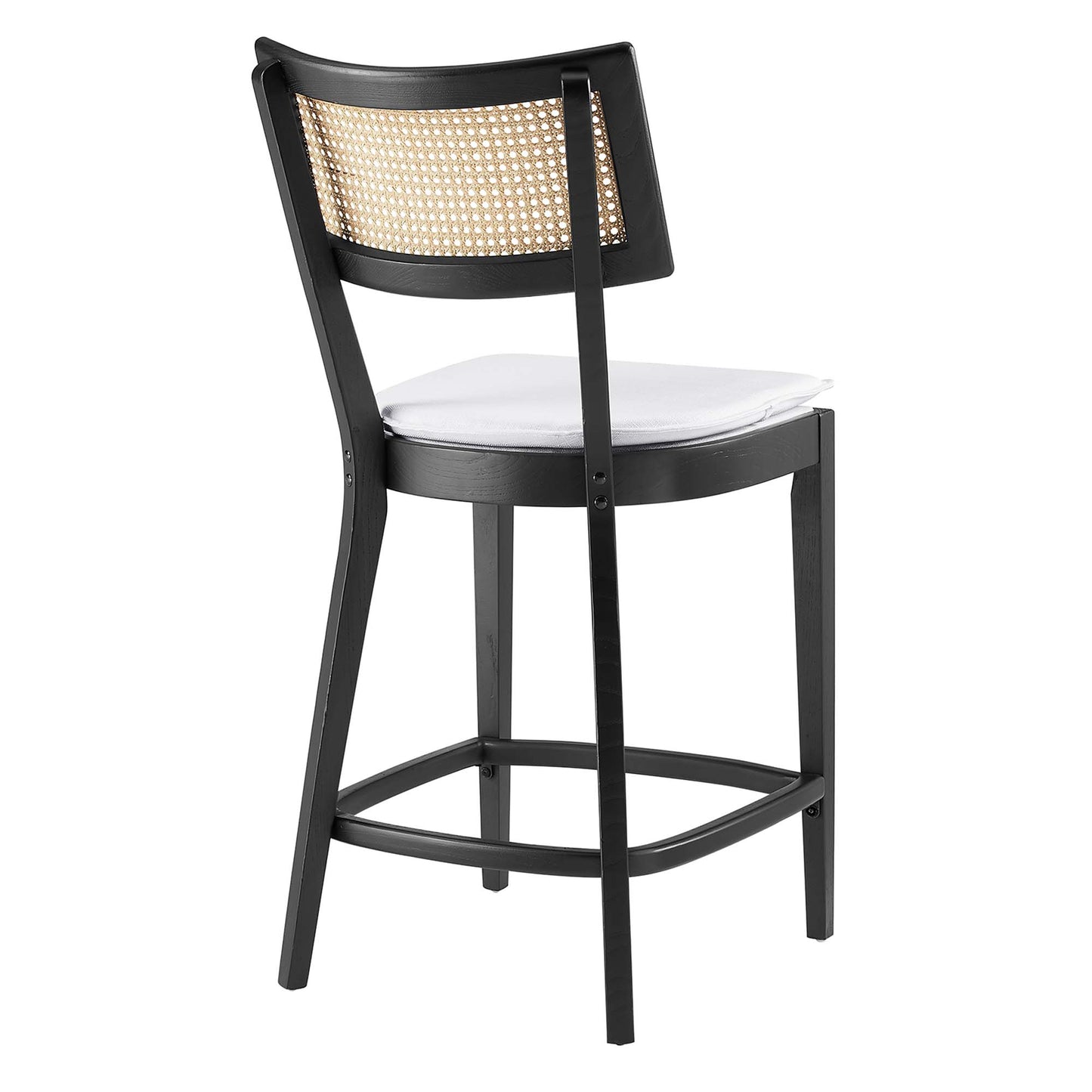 Modway - Caledonia Wood Counter Stools Set of 2 by Modway  Bar and Dining Bar and Counter Stools White - EEI-6821-BLK-WHI