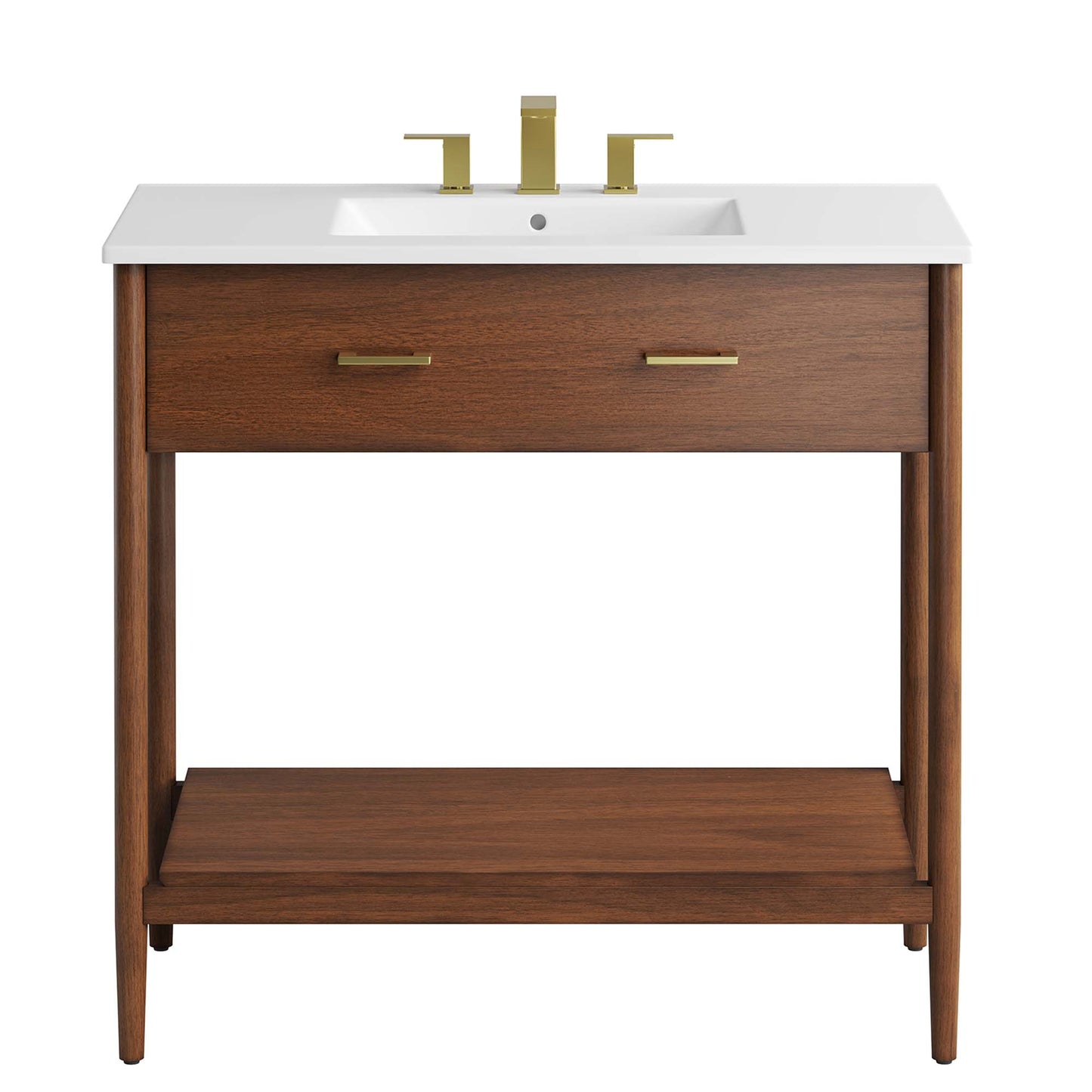 Modway - Zaire 36" Bathroom Vanity by Modway  Bathroom Vanities White - EEI-6822-WAL-WHI