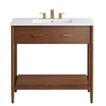 Modway - Zaire 36" Bathroom Vanity by Modway  Bathroom Vanities White - EEI-6822-WAL-WHI